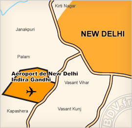 Plan de l'Aéroport Indira Gandhi