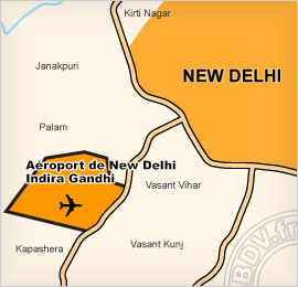 Plan de l'aéroport de Delhi