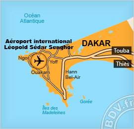 Plan de l'Aéroport international Léopold Sedar Senghor