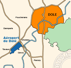 Plan de lAéroport de Dole-Jura