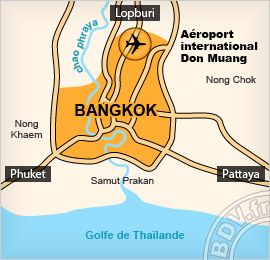 Plan de l'aéroport de Bangkok