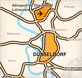 Plan de l'aéroport de Dusseldorf