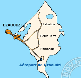 Plan de lAéroport International de Dzaoudzi