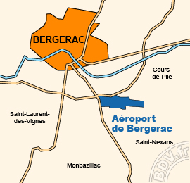 Plan de lAéroport de Bergerac - Roumanière
