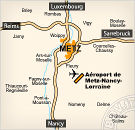 Plan de l'aéroport de Metz