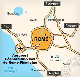 Plan de lAéroport Leonardo da Vinci - Fiumicino