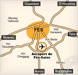 Plan de l'aéroport de Fes