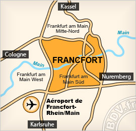 Plan de l'aéroport de Francfort