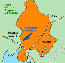 Plan de lAéroport de Figari - Sud Corse