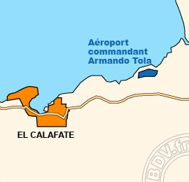 Plan de l'Aéroport international commandant Armando Tola