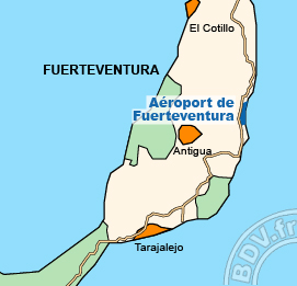 Plan de lAéroport de Fuerteventura