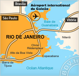 Plan de lAéroport de Galeao - Rio de Janeiro