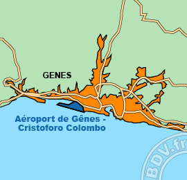 Plan de lAéroport de Gênes - Cristoforo Colombo