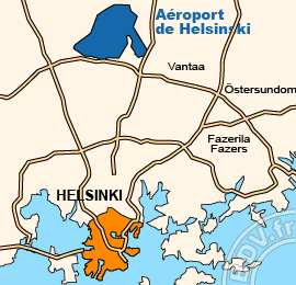 Plan de l'Aéroport de Vantaa - Helsinki