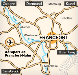 Plan de lAéroport de Francfort-Hahn