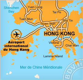 Plan de l'aéroport de Hong Kong
