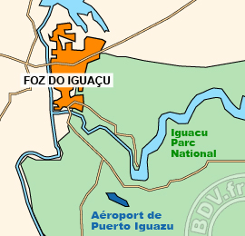 Plan de lAéroport international de Puerto Iguazu
