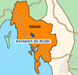 Plan de lAéroport de Krabi