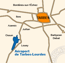 Plan de lAéroport de Tarbes - Lourdes - Pyrénées