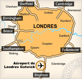 Plan de l'aéroport de Londres