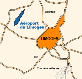 Plan de lAéroport de Bellegarde - Limoges