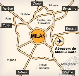 Plan de l'aéroport de Milan