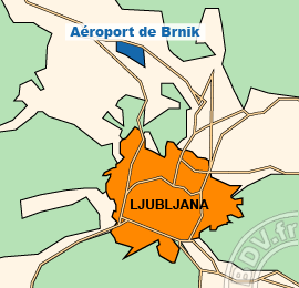 Plan de lAéroport de Brnik