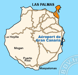 Plan de lAéroport de Gran Canaria
