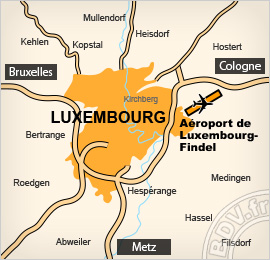 Plan de l'aéroport de Luxembourg