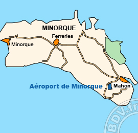 Plan de lAéroport de Minorque