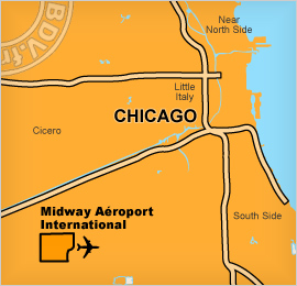 Plan de l'Aéroport international de Chicago Midway