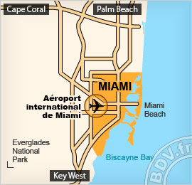 Plan de l'aéroport de Miami