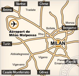 Plan de l'Aéroport de Malpensa - Milan