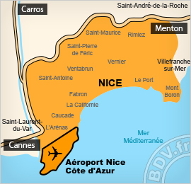 Plan de l'aéroport de Nice