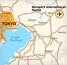 Plan de l'aéroport de Tokyo