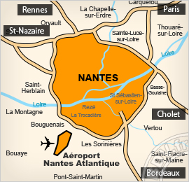 Plan de l'aéroport de Nantes