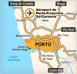 Plan de l'aéroport de Porto