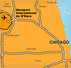 Plan de l'aéroport de Chicago