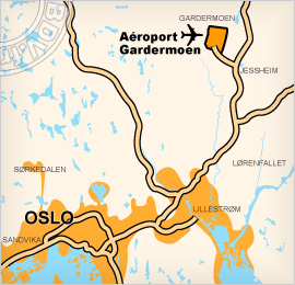 Plan de lAéroport de Gardermoen