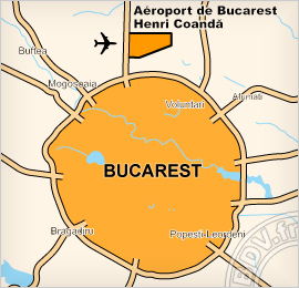 Plan de l'Aéroport International de Bucarest Henri Coanda