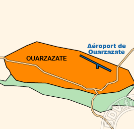 Plan de lAéroport de Ouarzazate