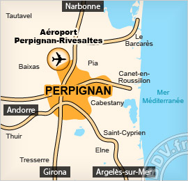 Plan de l'aéroport de Perpignan
