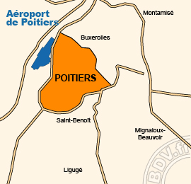Plan de lAéroport de Poitiers-Biard