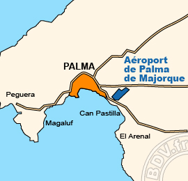 Plan de lAéroport Palma de Majorque