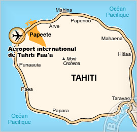 Plan de l'aéroport de Papeete