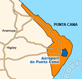 Plan de lAéroport international de Punta Cana
