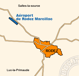 Plan de lAéroport de Rodez Marcillac