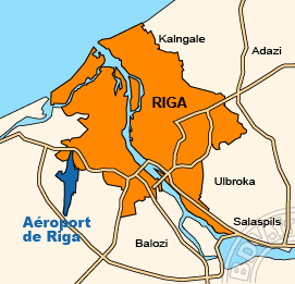 Plan de l'Aéroport de Riga