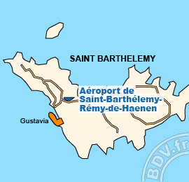 Plan de lAéroport de Saint-Barthélemy-Rémy-de-Haenen
