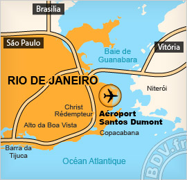 Plan de lAéroport Santos Dumont - Rio de Janeiro